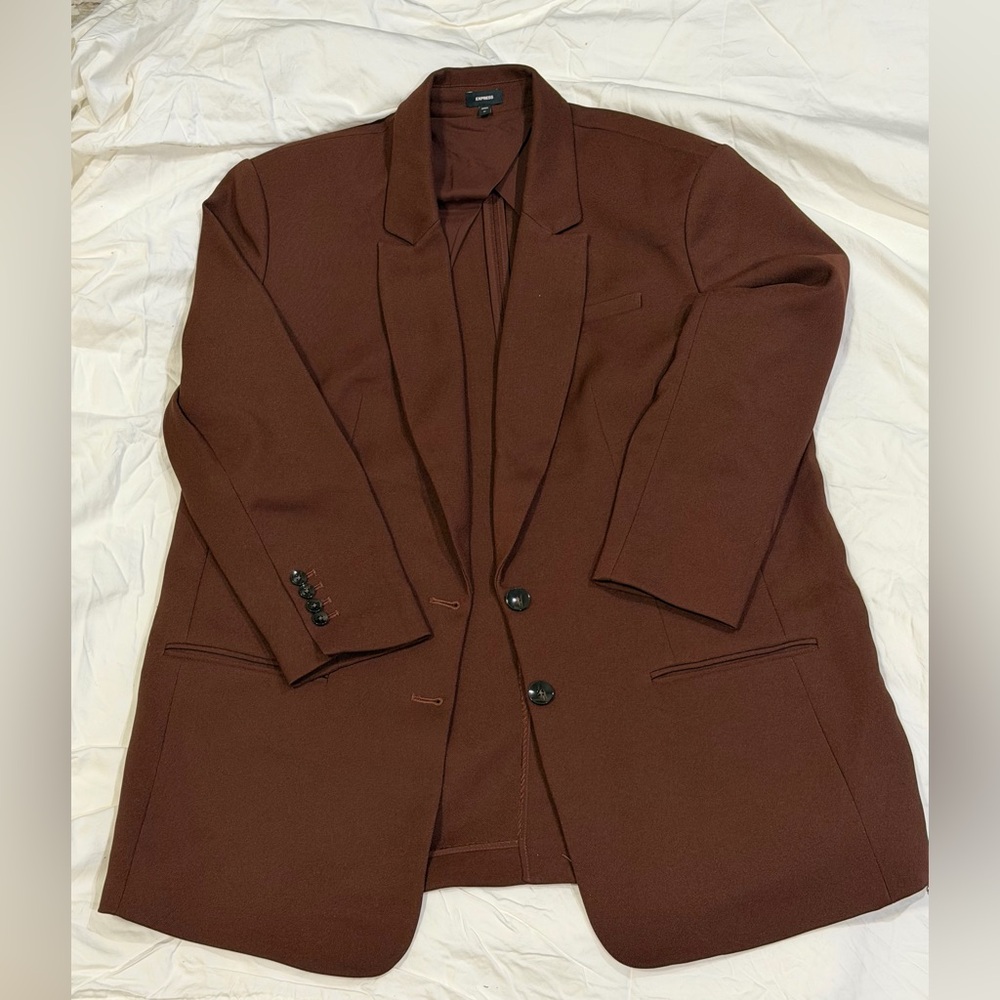 Express Brown Blazer Jacket